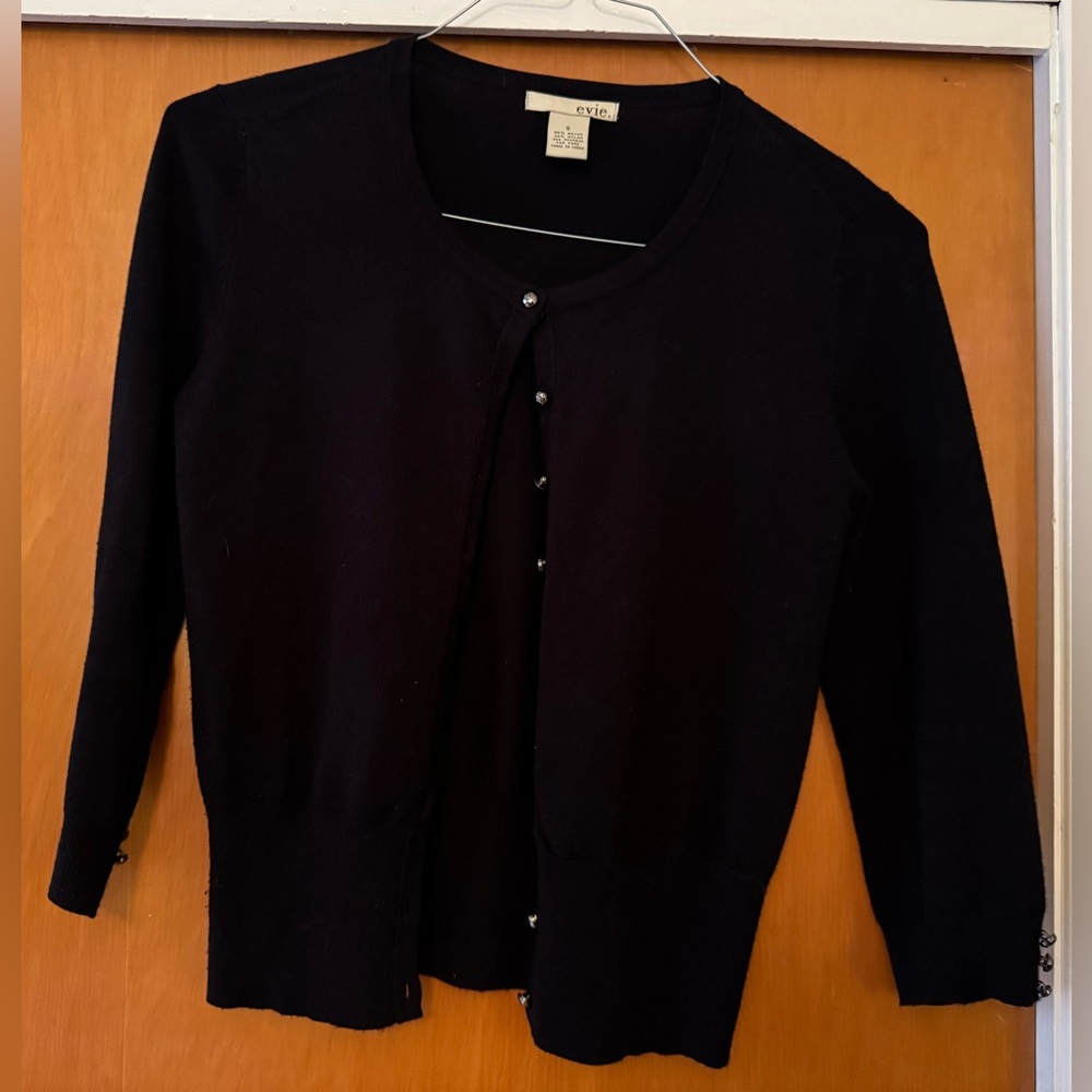 EVIE Classic Black Cardigan